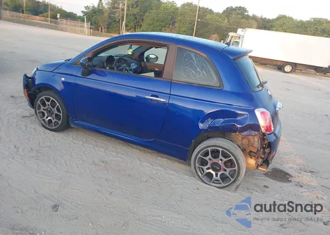 2012 Fiat 500 Sport z USA, uszkodzony, nr VIN 3C3CFFBR9CT357795